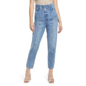 NWT Blank NYC Paperbag High Waist Seamed Ankle Trouser Jeans Size 31